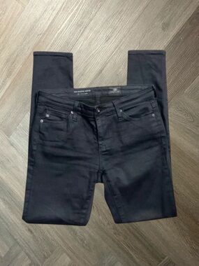 AG Adriano Goldschmied The Legging Ankle Super Skinny Jeans Womens 25 R Black